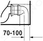 DURAVIT - Starck 2 Stojící WC kombi mísa, WonderGliss, bílá 21450900001