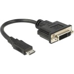 Digitus DisplayPort adapter cable, DP - HDMI type A M/F, 0.15m,w/interlock, DP 1.1a compatible, CE, bl