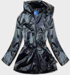 Tenká černá dámská bunda se stojáčkem (AG5-017) černá