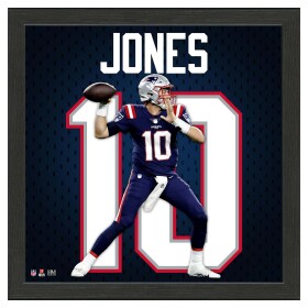 Obraz New England Patriots NFL Mac Jones #10 Impact Jersey