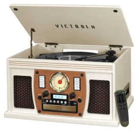 Victrola Navigator 8v1 bílá / Gramofon / 3 rychlosti / Bluetooth / CD / kazeta / rádio / USB (100002203915)
