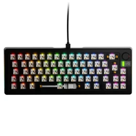 Glorious GMMK 3 Pro 65% barebone ISO černá / herní 65% TKL / USB-C / bez spínačů / ISO layout / RGB / 1.4m (GLO-KB-GMMK3-PRO-65-BB-W-BLK-ISO)