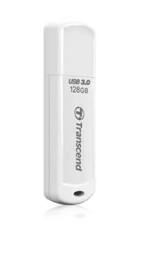 Transcend JetFlash 730 128GB bílá / Flash Disk / USB 3.1 Gen 1 (TS128GJF730)