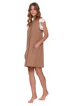 Dámská těhotenská košile 9903 brown - Doctornap hnědá S