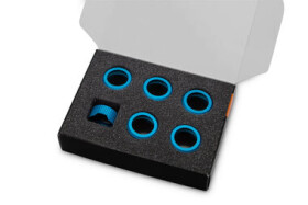 EKWB EK-Quantum Torque Compression Ring 6-Pack HDC 16 - Blue (3831109836149)