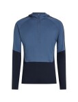 ICEBREAKER Mens Merino 200 Oasis+ LS Half Zip Hoodie, Midninavy/Dawn/JetHeather/Cb (vzorek) velikost: M