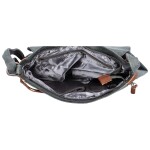 Praktická dámská taška na rameno s klopou Luciano, šedá