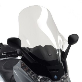 D500St plexi čiré Piaggio X8 125-150-200-250-400 (04-10), X-Evo 125-250 vxš600x800, o 200 mm vyšší