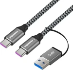 PremiumCord USB-C černá / Datový kabel / USB 3.2 GEN 2x2 / 20Gbit/s / 5A 100W / 2m (ku31cq2)