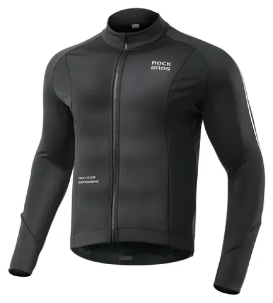 Rockbros Podzimní/zimní cyklistická bunda černá, velikost XL / Cyklistická bunda / Dlouhý rukáv