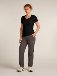 Dámské merino triko krátký rukáv ICEBREAKER Wmns Merino 150 Tech Lite SS Scoop Tee, Black velikost: XS