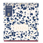 Busy B Stolní kalendář Navy Spray 2026, modrá barva, papír