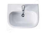 DURAVIT - D-Code Umyvadlo 550x430 mm, s přepadem, s otvorem pro baterii, bílá 23105500002