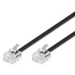 MicroConnect Modulární kabel RJ12 6m černá (MPK106B)