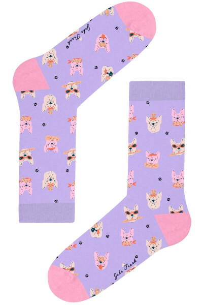 Dámské ponožky John Frank WJFLSFUN70 uni Purple
