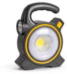 Entac LED pracovní svítilna se solárním dobíjením černá/žlutá / Pracovní svítilna / Powerbanka 1500mAh / 1W / IP20 (EWL-1W-SOL-R)
