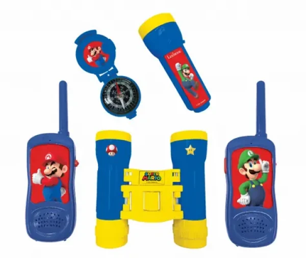 LEXIBOOK Dobrodružná sada Nintendo / vysílačky, dalekohled, baterka, kompas / dosah 120 m / od 3 let (100001911900)