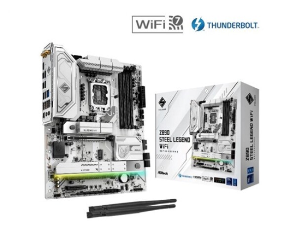 ASRock MB Sc LGA1851 Z890 STEEL LEGEND WIFI, Intel Z890, 4xDDR5, 1xHDMI, 2xThunderbolt, WI-FI EDF_380966