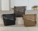 Trendy dámská crossbody kabelka Suli, hnědá