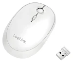 LogiLink Bezdrátová myš bílá / Bezdrátová myš / 800/1200/1600 DPI / Bluetooth 4.0 / 2.4 GHz (ID0205)