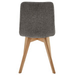 Jídelní židle, šedá, látka, CT-291 GREY2