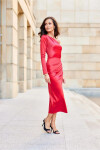 Večerní šaty SUK0438 červené - Roco Fashion 36