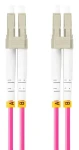 Lanberg FO-LULU-MD41-0020-VT / Optický patch kabel / LC/UPC-LC/UPC / Duplex / OM4 50/125 / 2 m / fialová (FO-LULU-MD41-0020-VT)