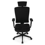 Kancelářská židle, houpací mechanismus, černá látka, KA-W3137 BK