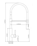 Eisl - Dřezová stojánková baterie STILO černá /chrom 79180 79180