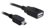 Delock USB-A - Mini-USB B černá / Kabel / USB 2.0 / 0,5 m (82905)