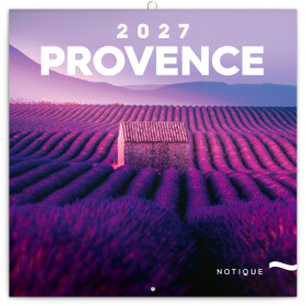 Nástěnný kalendář poznámkový 2027 Notique Provence, 30 x 30 cm