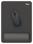 Fellowes BREYTA XL černá / Podložka pod myš a zápěstí / silikonová výplň / Microban / 280 × 210 mm