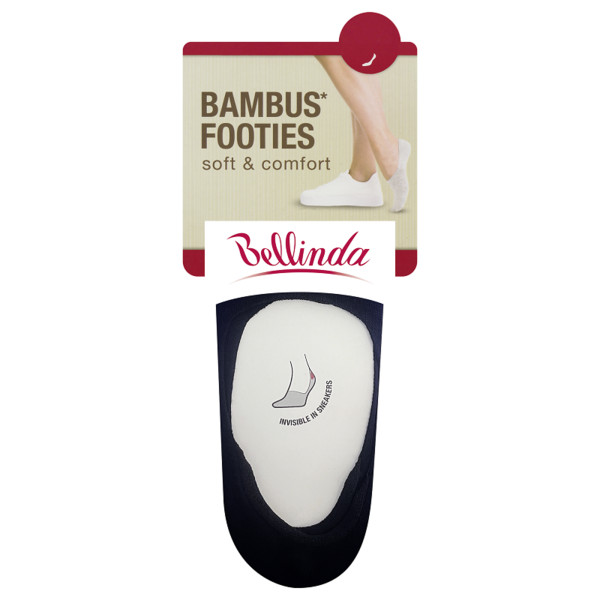 Bambusové velmi nízké dámské ponožky BAMBUS FOOTIES SOCKS - BELLINDA - černá 39 - 42
