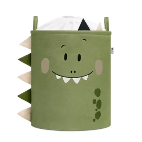 Sipo Koš na hračky XL se šňůrkou, skládací bavlněný / 63 l, DINO (SPXB06)