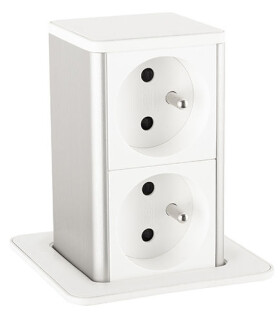 STRONG PowerUp zásuvka, 2x230V, Bílá, Fr (477463)
