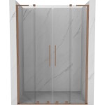 MEXEN/S - Velar L Duo posuvné sprchové dveře 150, transparent, měď kartáčovaná 871-150-003-02-65