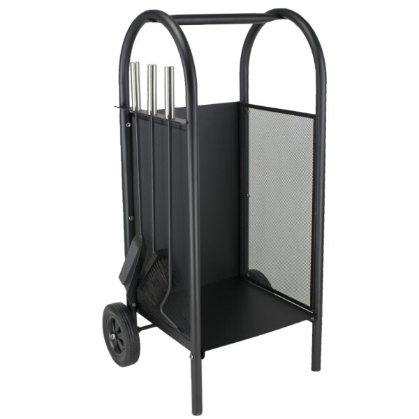 STREND PRO 2110244 Stojan na dřevo s krbovým nářadím