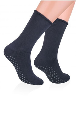 Pánské ponožky Steven art.013 Frotte ABS 41-46 černá 44-46