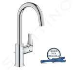 GROHE - Start Edge Umyvadlová baterie s otočným výtokem a výpustí, chrom 24201001