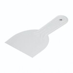 Špachtle hladká plastová, 100 mm, bílá