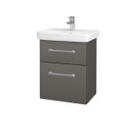 Dřevojas - Umyvadlová skříňka GO SZZ2 50 - N06 Lava / Úchytka T03 / N06 Lava 204587C