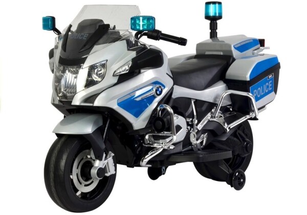 Mamido Elektrická motorka BMW R1200 Policie stříbrná