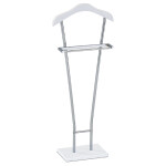 Němý sluha, výška 110 cm, kov a masiv , bílý lak a chrom, nosnost 6 kg