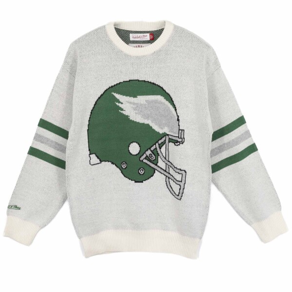 Mitchell & Ness Pánská mikina Philadelphia Eagles NFL Retro Helmet Crew Sweater Velikost: 2XL
