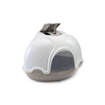 Wc kočka kryté rohové s filtrem Šedá Argi 1ks