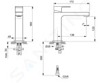 IDEAL STANDARD - Edge Umyvadlová baterie Grande Slim, chrom A7108AA