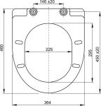 Alcadrain WC sedátko SOFTCLOSE, Duroplast A66 A66