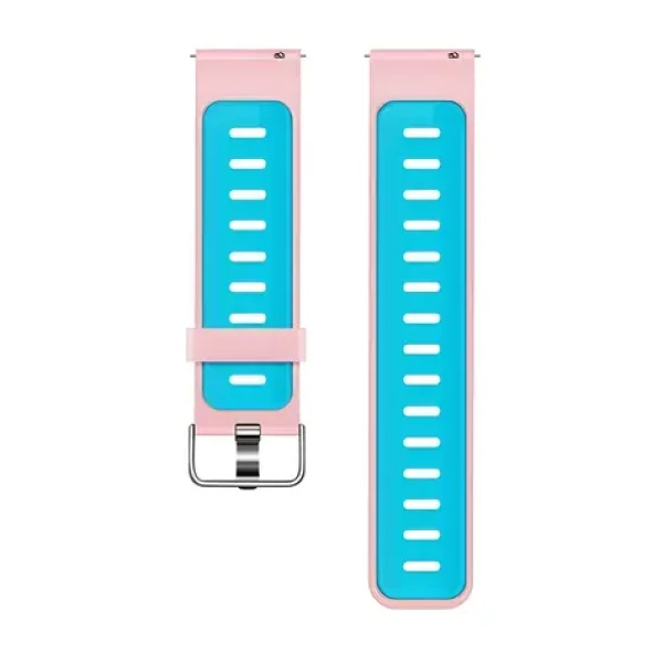 Beline Double Color růžovo-modrý / Řemínek pro chytré hodinky / silikon / 20 mm