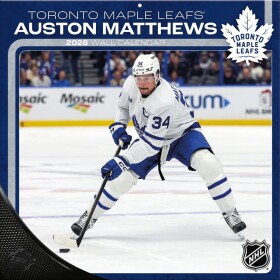 JF Turner Kalendář Toronto Maple Leafs NHL Auston Matthews #34 2026 Wall Calendar