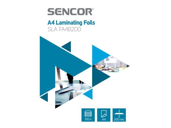 SENCOR SLA FA4B200 Laminovací fólie A4/200mic (100ks) (8590669297702)